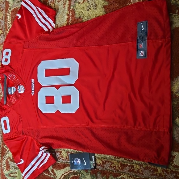 Nike Tops - Nike 49ers Jerry Rice 80 Womens Red Jersey